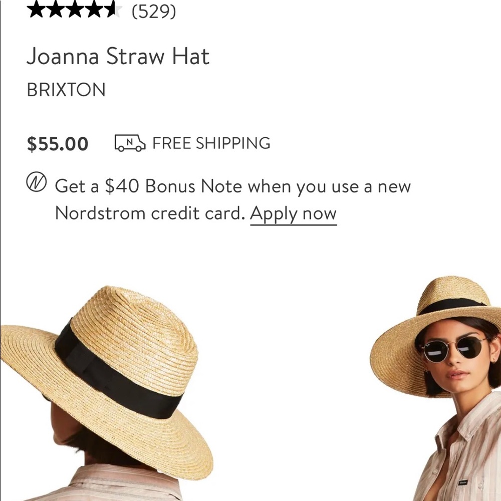 Brixton Joanna Straw hat